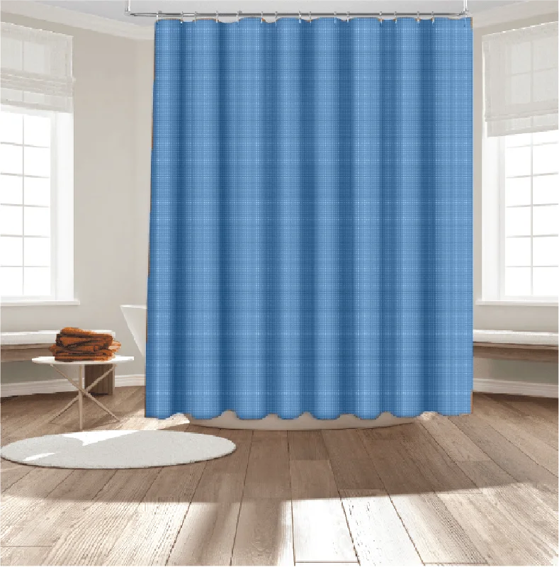 14 Pieces Lichen Blue Roaring Fork Shower Curtain with Liner