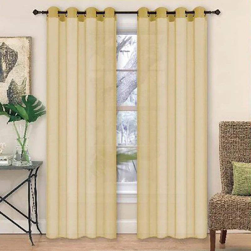 2 Piece Voile Window Curtain