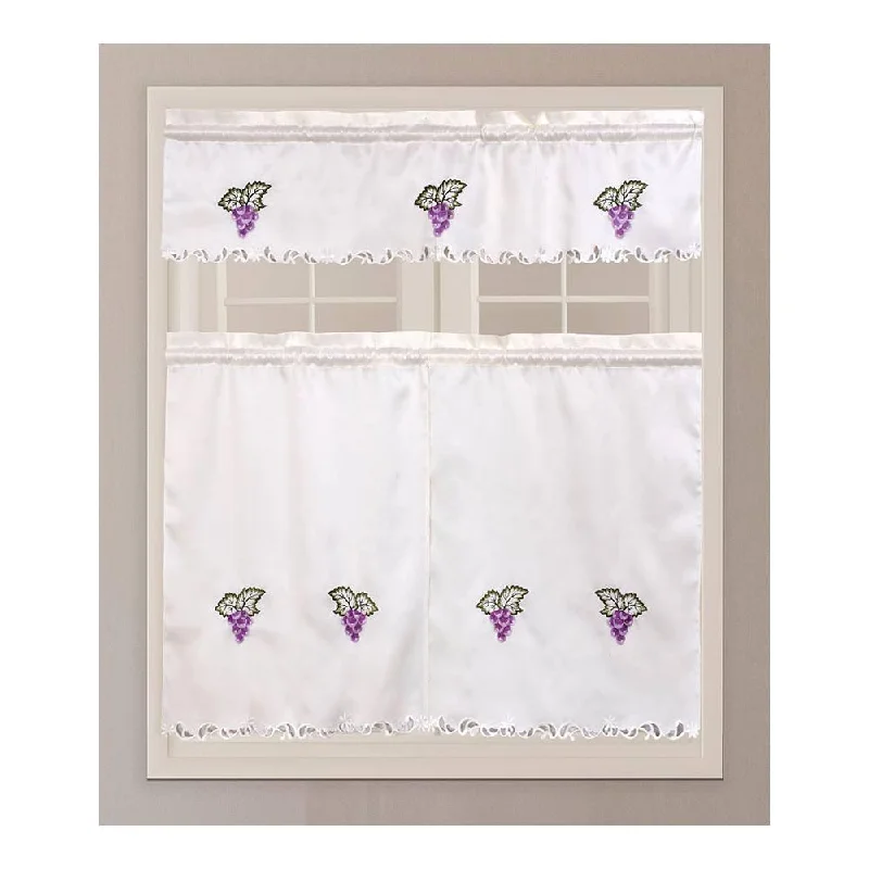 3 Piece ZCA80 Kitchen Curtain