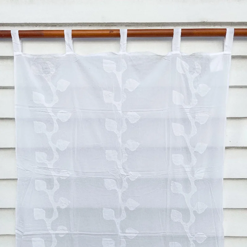 Applique Tab-Top Curtain