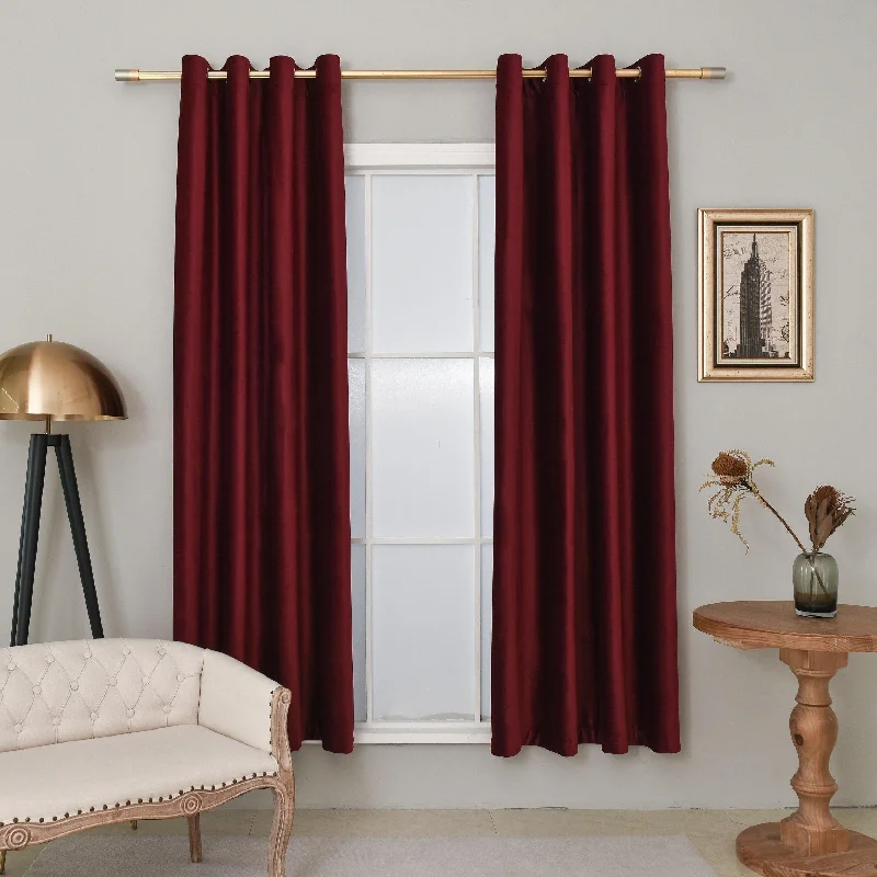 Velvet Textured Curtain 90% Blackout, Customize Size/Head, 1 Panel