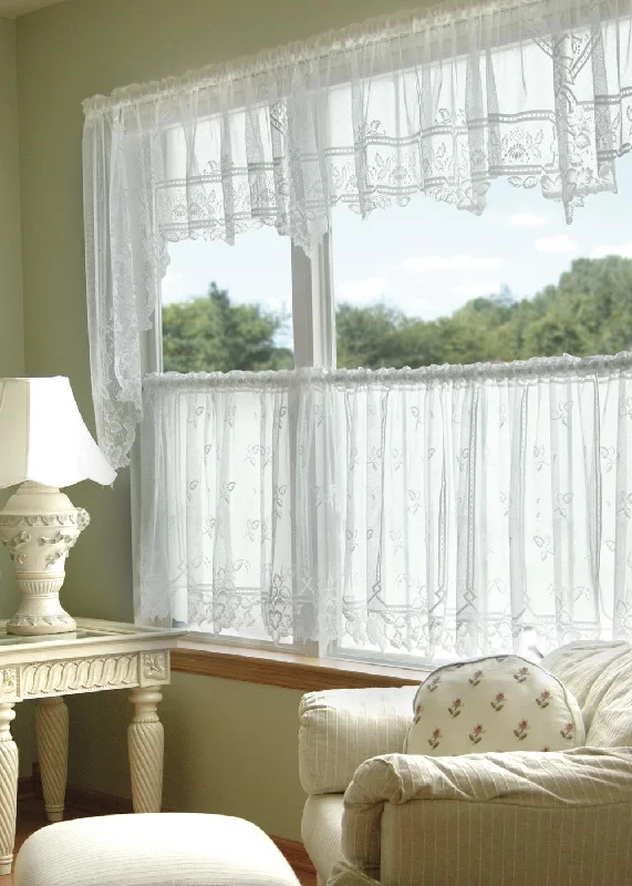 Heirloom Lace Sheer Valance Curtains