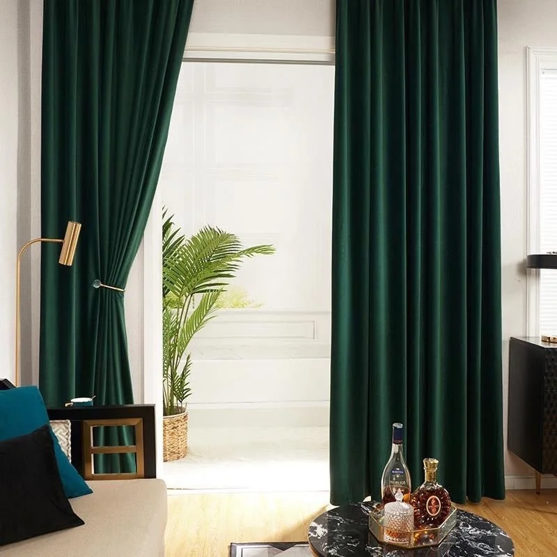 Heraluxe Custom Velvet Blackout Curtain Pleated