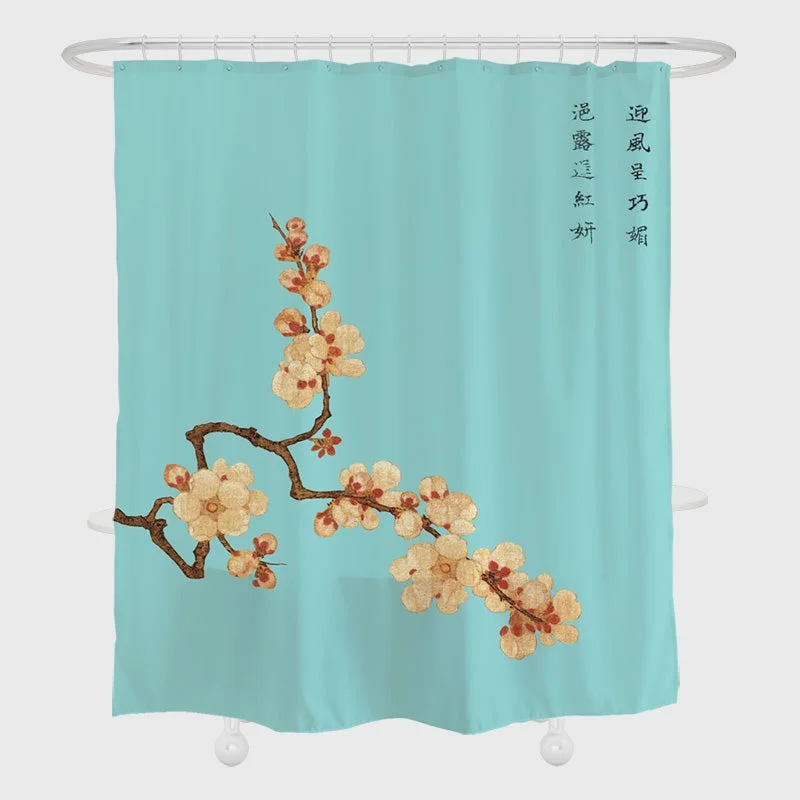 Plum Blossoms Shower Curtain