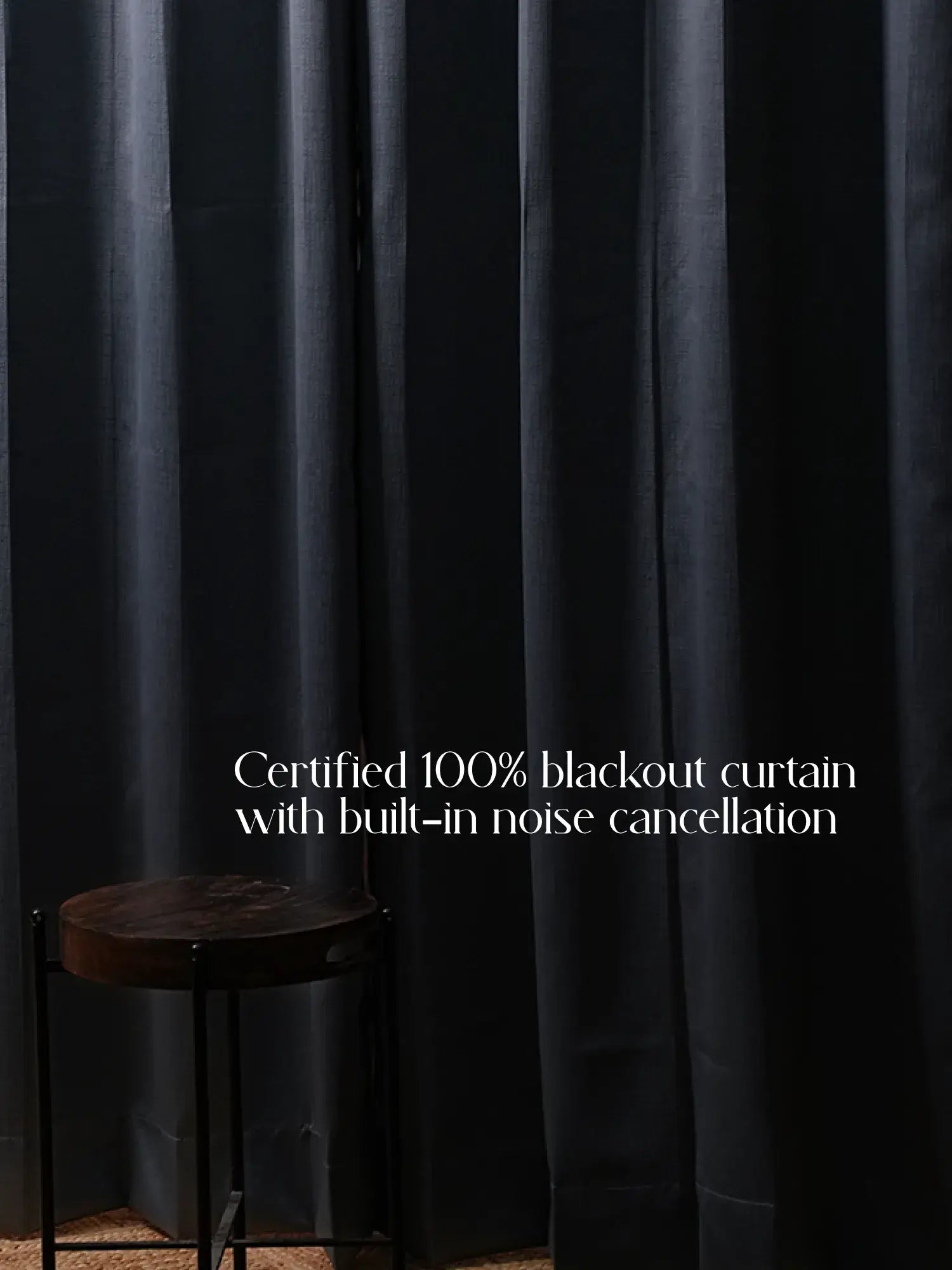 Pure Minimal Elegance 100% Blackout Curtains | Gray | Pack of 2