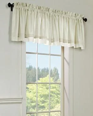 Rhapsody Lined Sheer Voile Tailored Valance