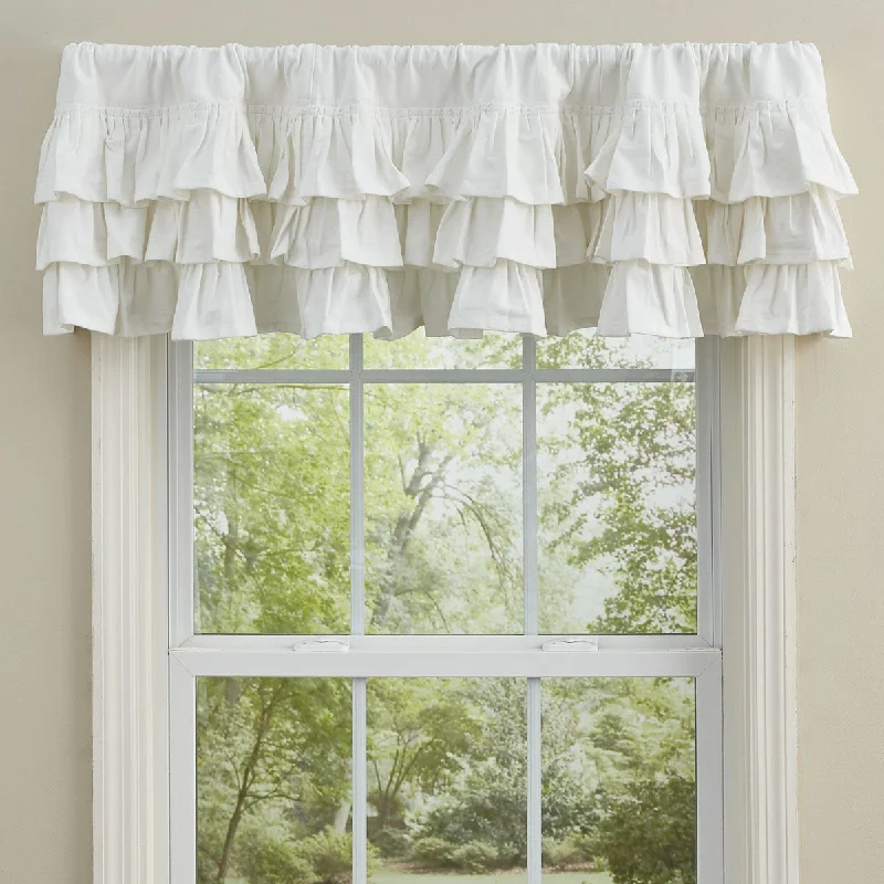 Ruffled Valance Curtains