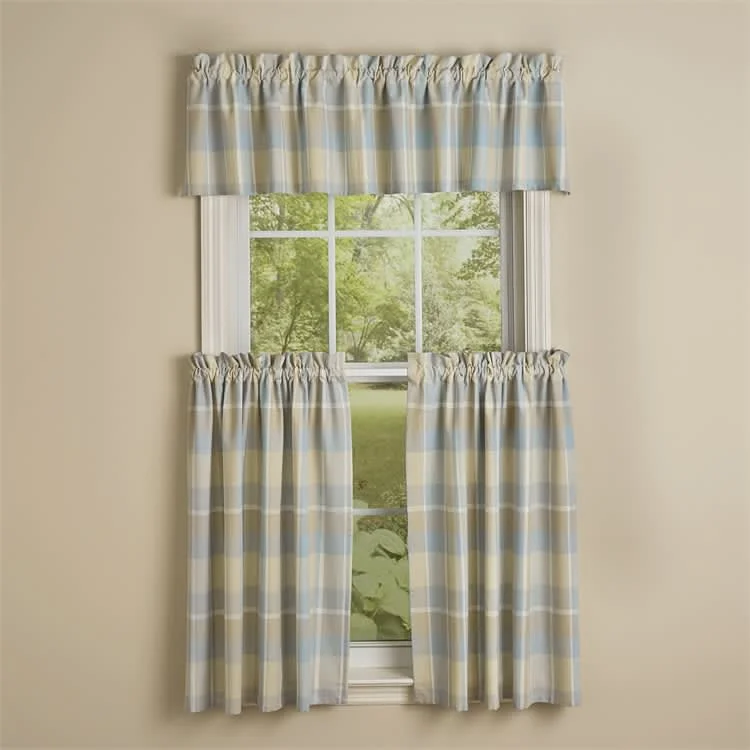 Serena Plaid Valance Curtains