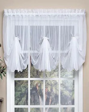 Sheer Voile Fan Valance