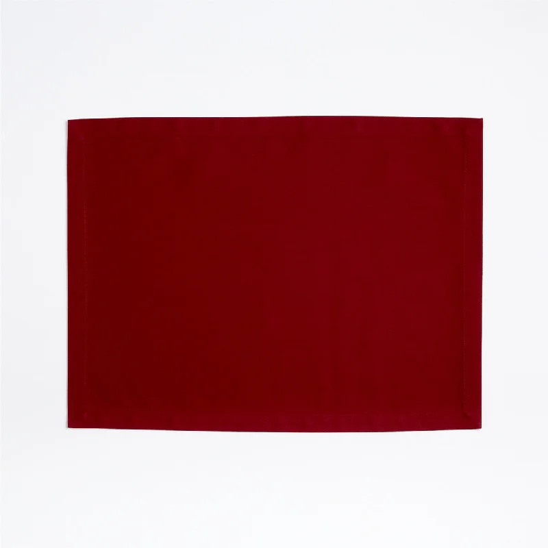 Aspen Organic Garnet Red Placemat