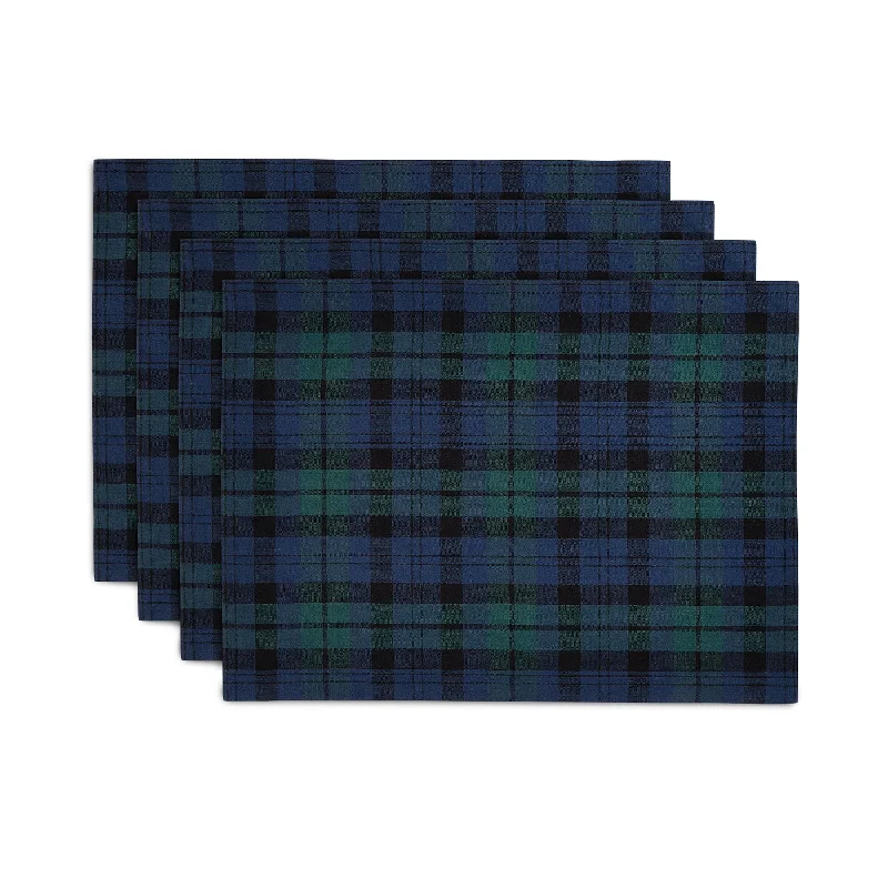 Blackwatch Plaid Placemats, Set of 4