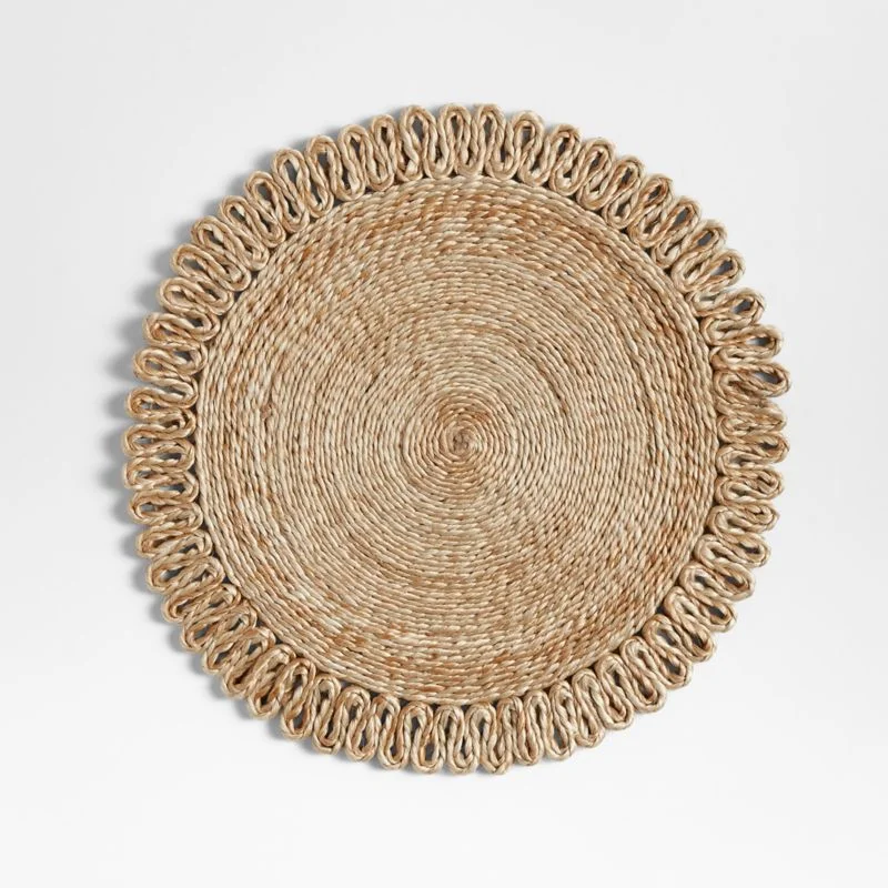 Caliente Round Jute Woven Placemat