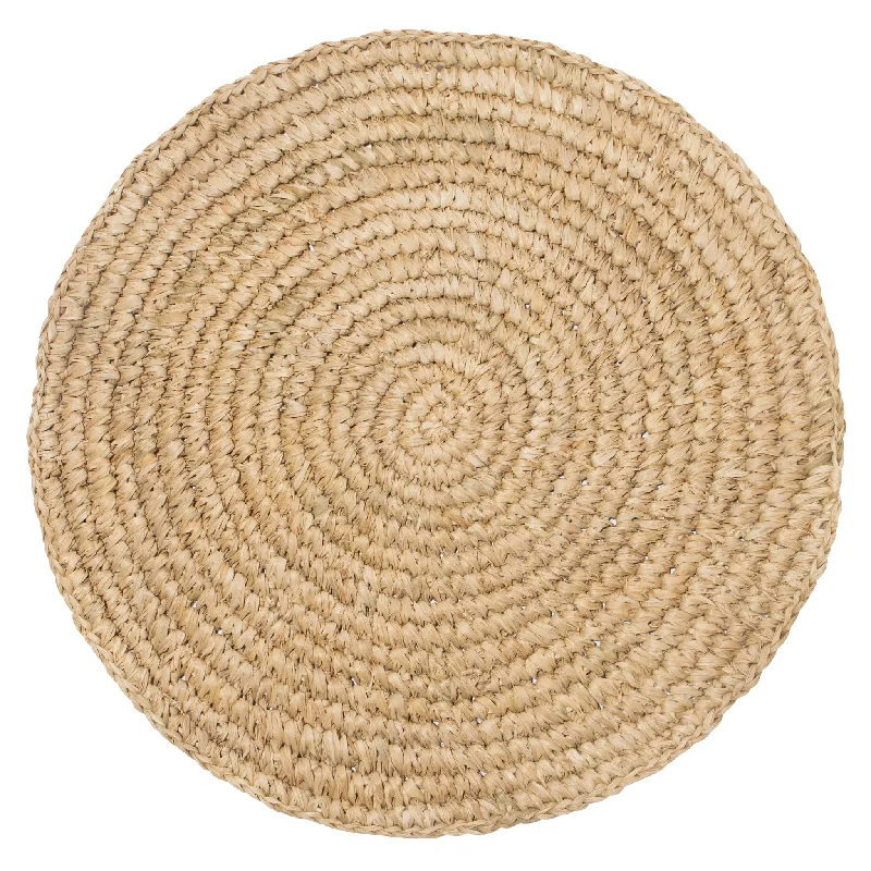 Classic Round Natural Round Placemat 15" - Set of 4