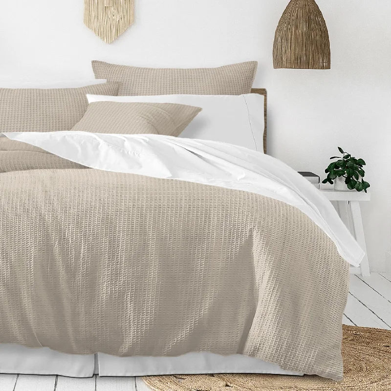 Classic Waffle Natural Bedding