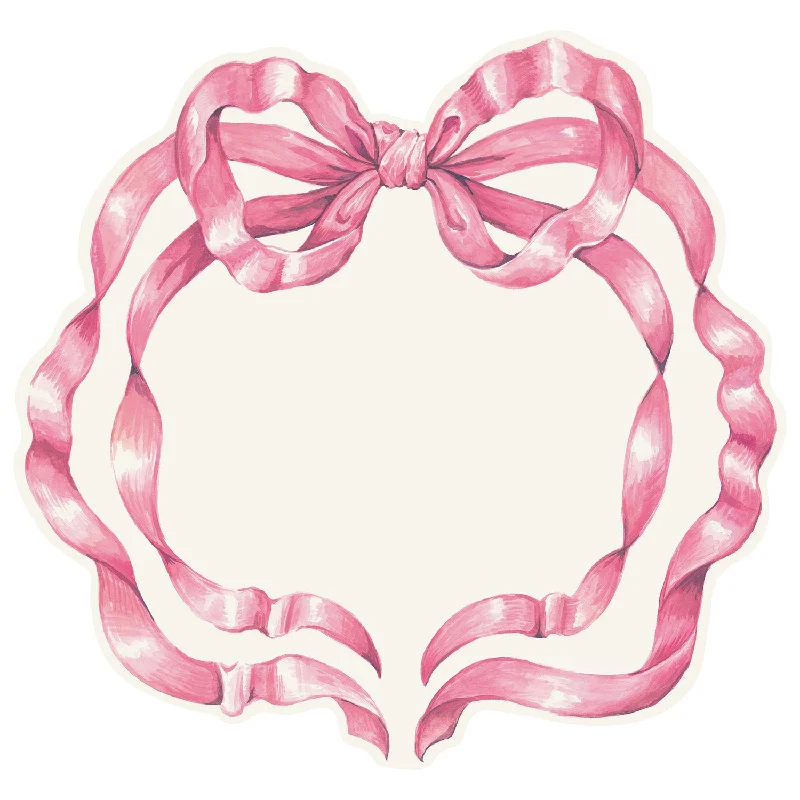 Die-cut Pink Bow Placemat