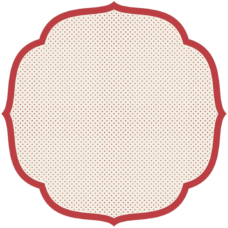 Die-cut Red Swiss Dot Placemat