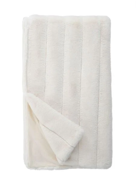 Fabulous Furs Posh Throw - Ivory