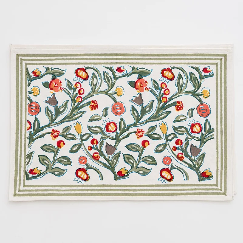 Emma Crimson & Clover Placemats | Set of 4