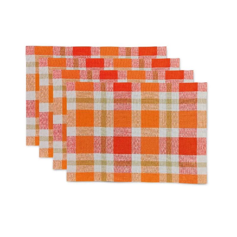 Fall Buffalo Check Placemats, Set of 4