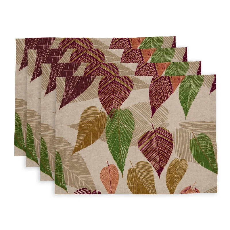 Falling Leaves Placemats, Set of 4