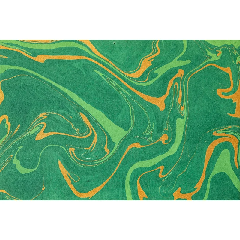 Green & Gold Vein Marbled Placemat