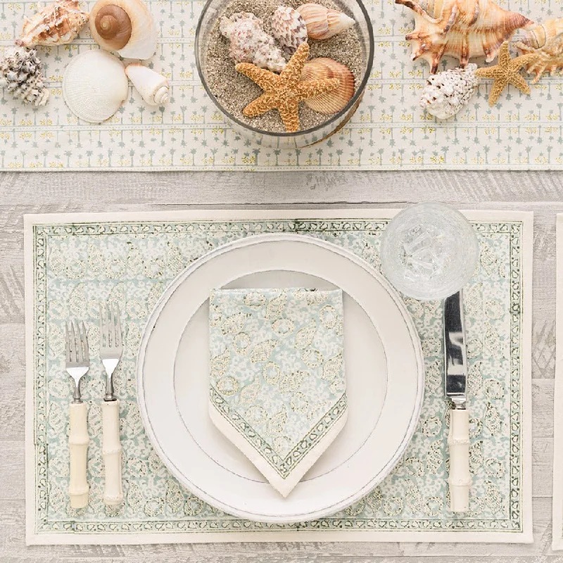 India Hicks Home Seashell Seafoam Placemat | Set of 4