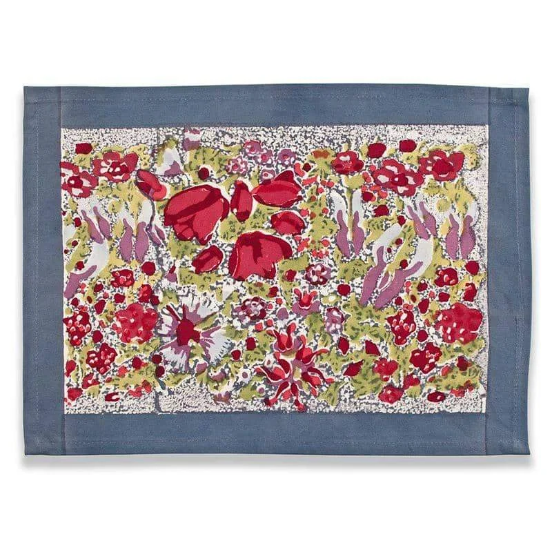 Jardin Placemats Red & Grey, Set of 6