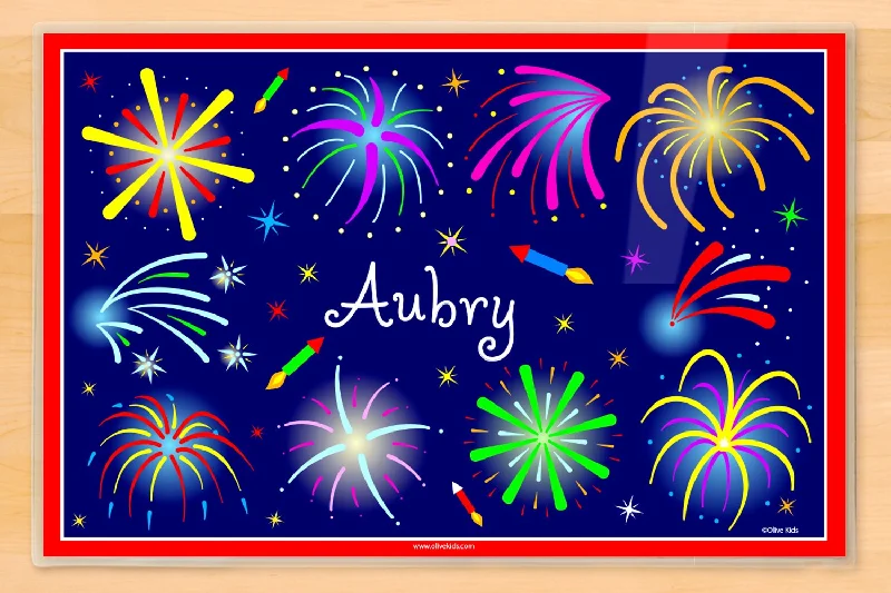 July Fourth Fireworks Placemat