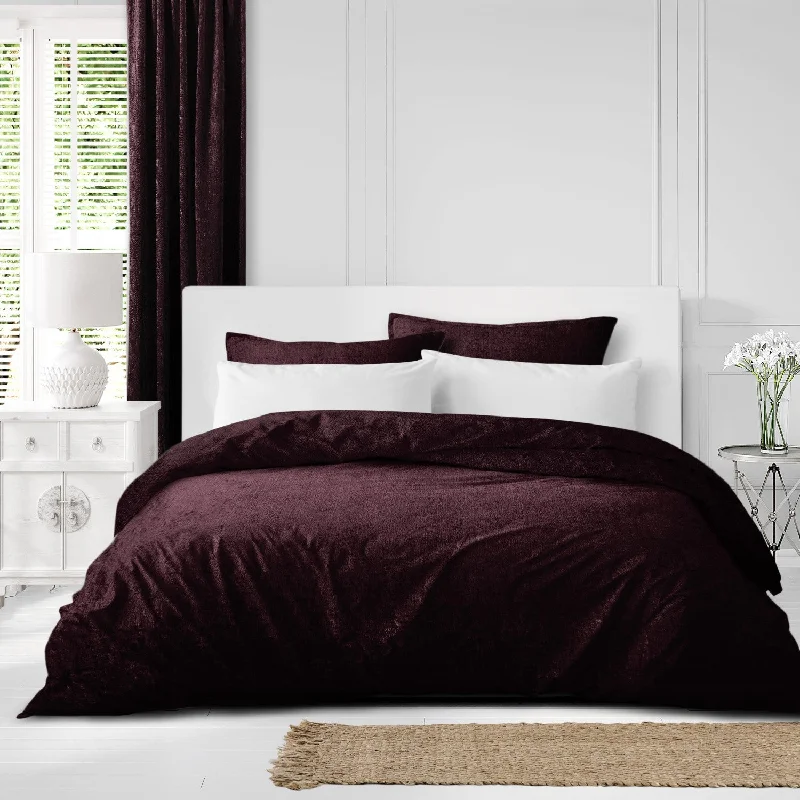 Juno Velvet Bordeaux Bedding