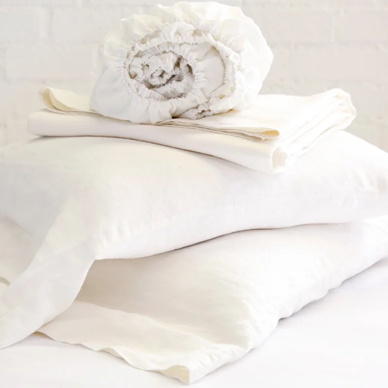 Linen Sheet Set in Cream