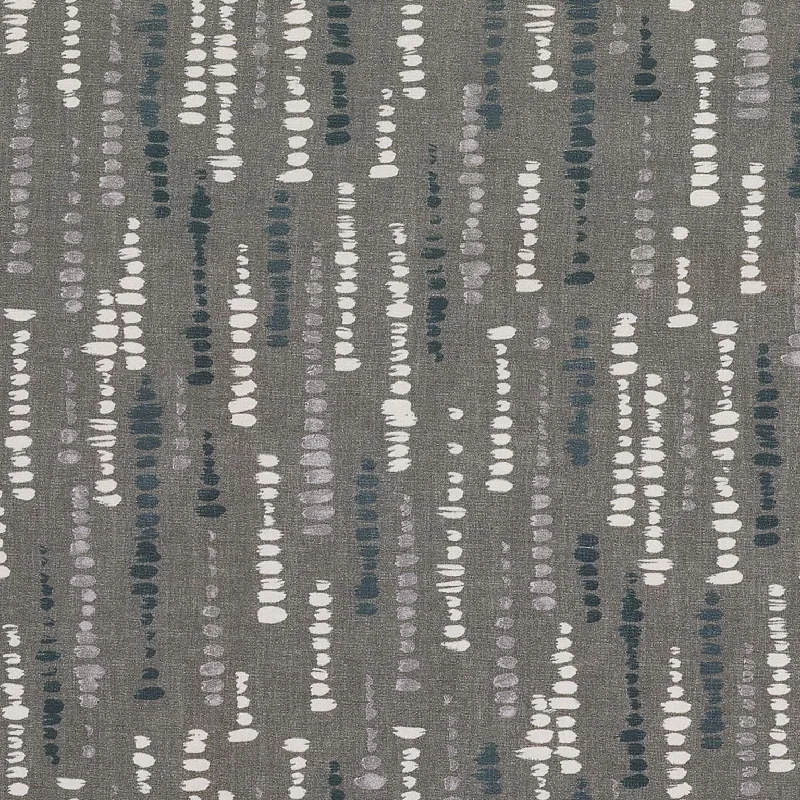 Niko Soft Grey Geometric FR Curtains