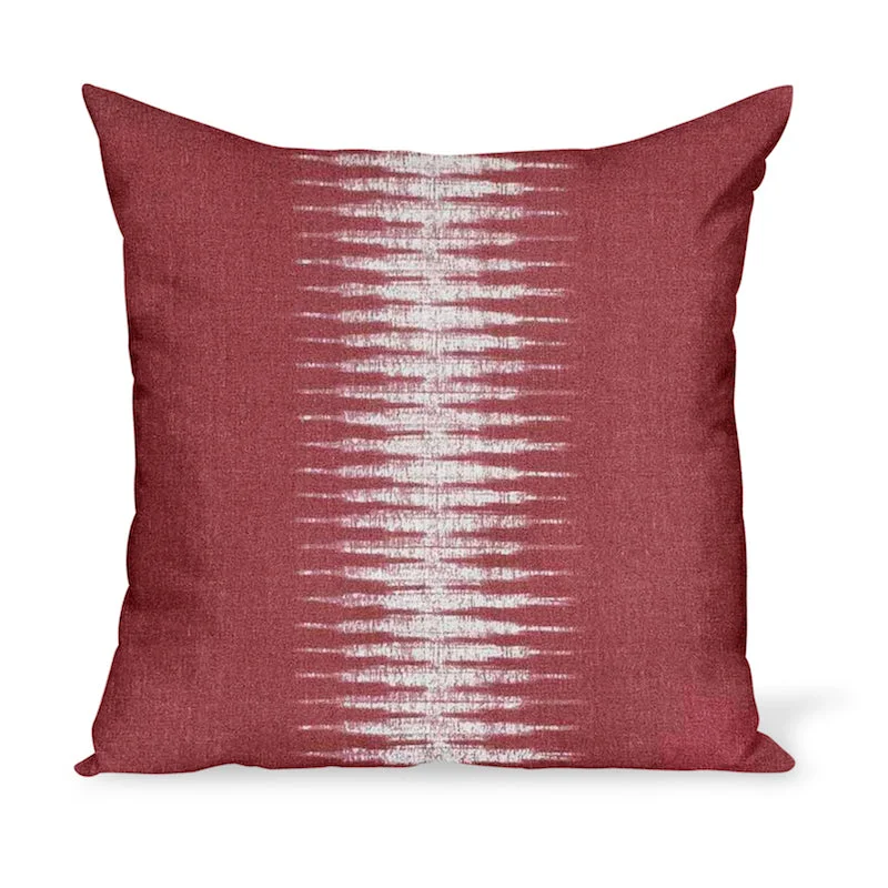 Peter Dunham Textiles Ikat in Pomegranate Pillow