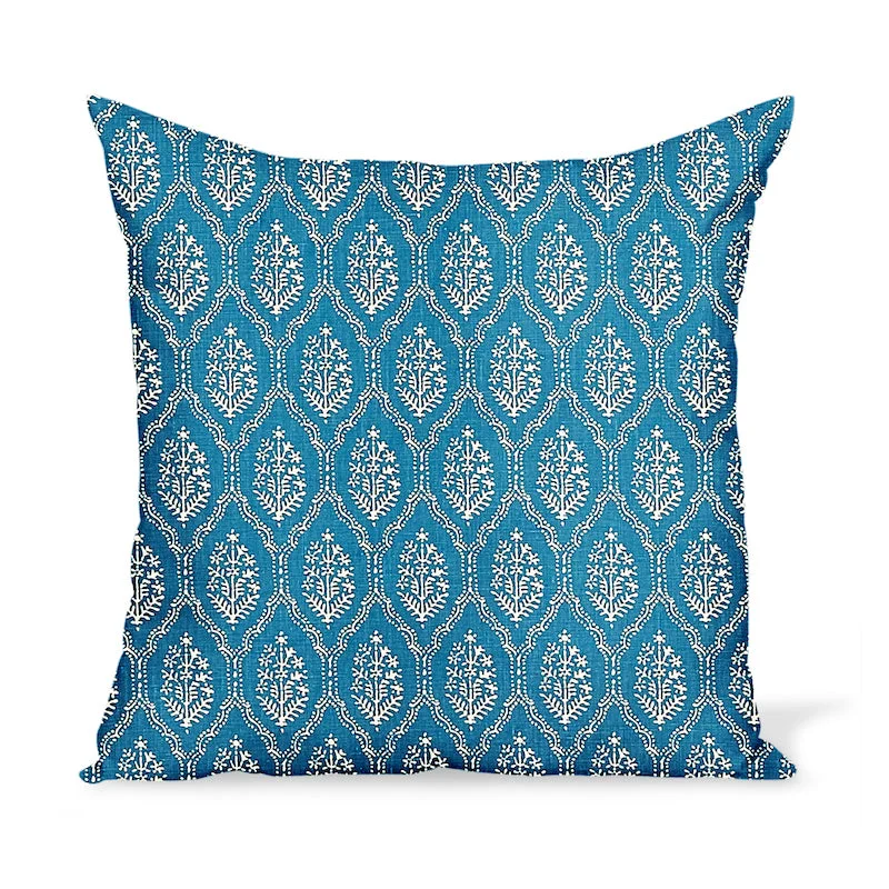 Peter Dunham Textiles Jaali in Sapphire Pillow