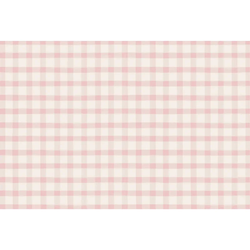 Pink Painted Check Placemat