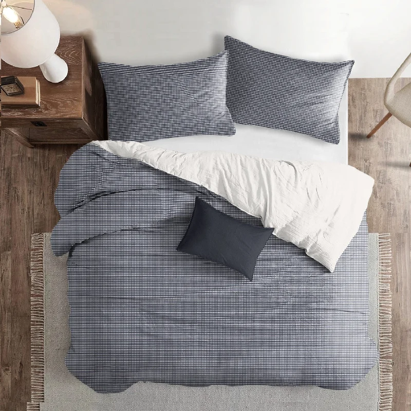 Rockton Check Indigo Bedding