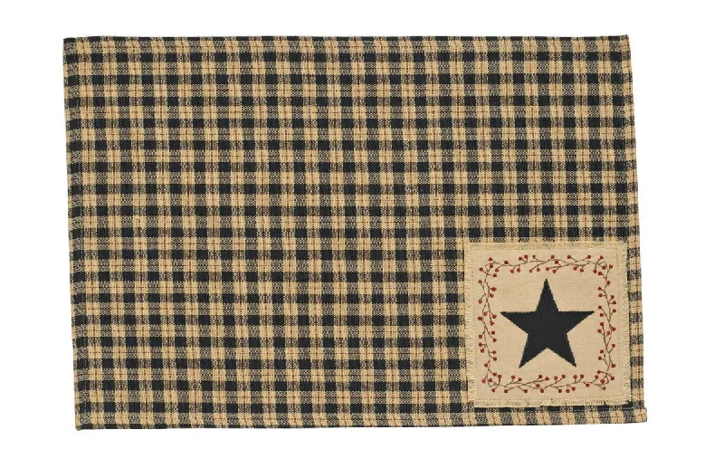 Star Patch Placemats - Set Of 6 Park Designs