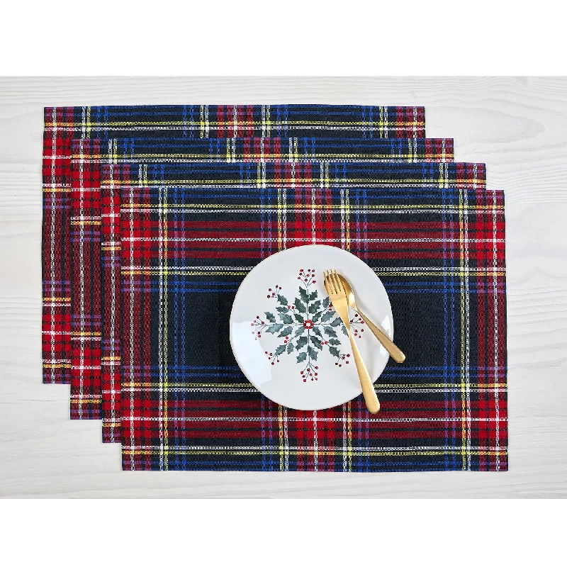 Stewart Plaid Placemats, Set of 4