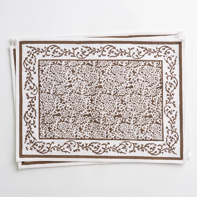 Tapestry Dark Chocolate Placemat | Set of 4