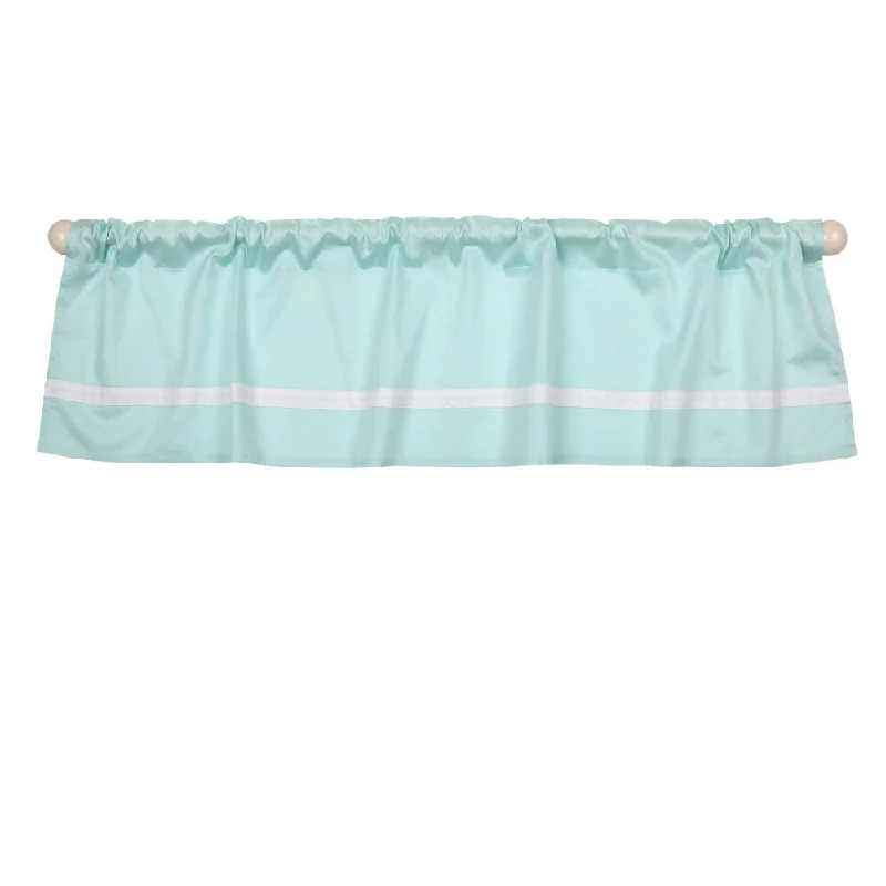 The Peanut Shell Tailored Window Valance in Mint