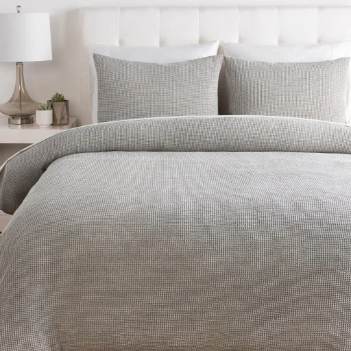 Waffle Light Gray Bedding