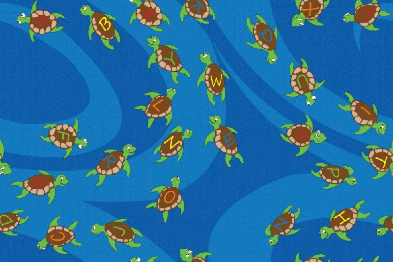 A-B-Sea Turtles Children's Rug