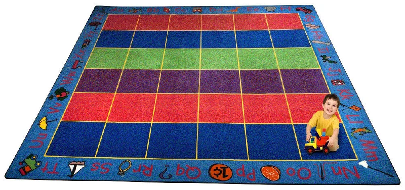 ABC Rainbow Seating Rug 36