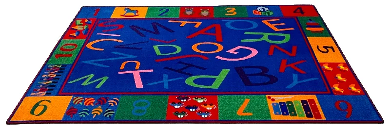 Alphabet and Numbers Teaching Toddler Rug