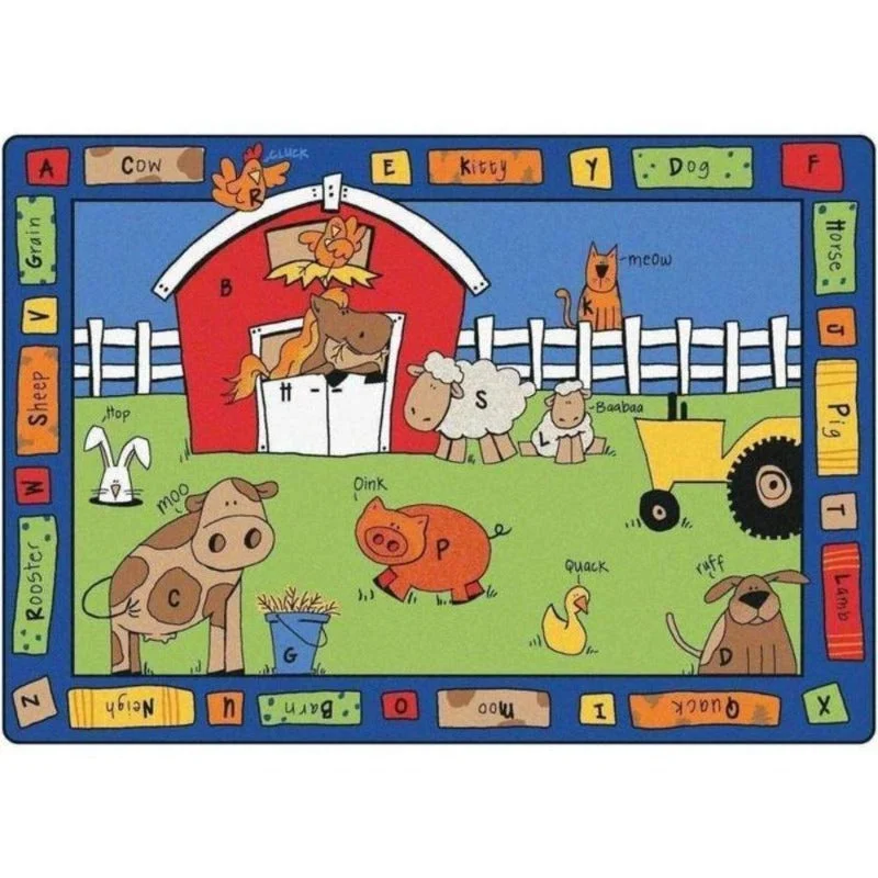 Alphabet Farm Classroom Rug