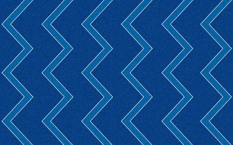 Chevron Kids Rug Blue on Blue