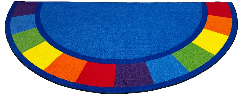 Colors Semicircle Classroom Rug