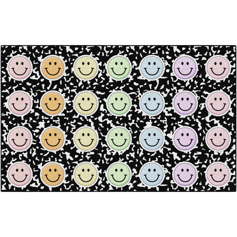 Composition Book with Smiley Faces Rug