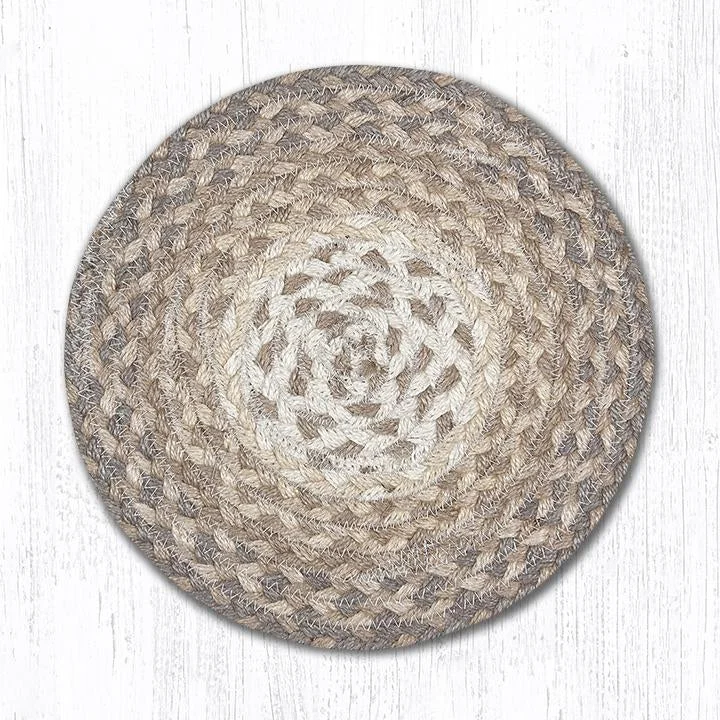 Earth Rugs MS-776 Natural Round Swatch 10``x10``