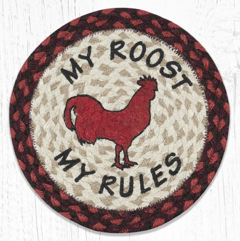 Earth Rugs MSPR-417 My Rules Printed Round Trivet