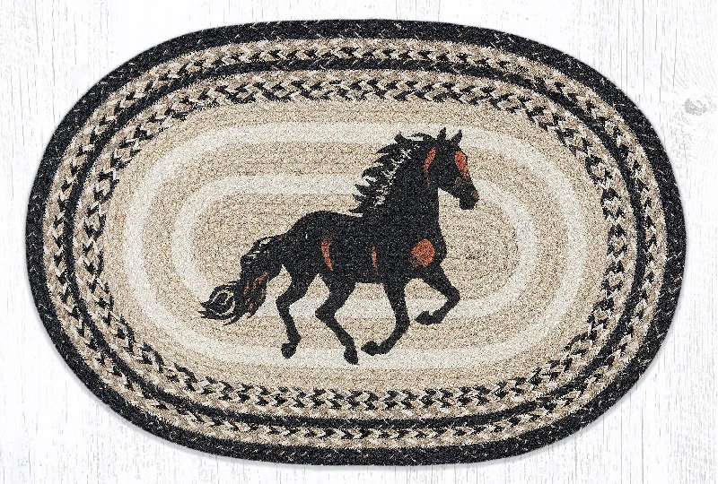 Earth Rugs OP-9-93 Stallion Oval Patch 20``x30``